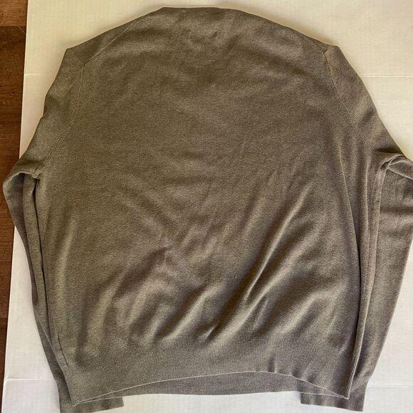 Polo Ralph Lauren Men's Classic V-Neck Cotton Sweater Gray Casual XL - Picture 2 of 4